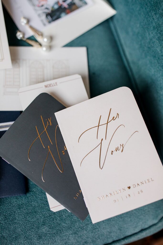 His and Hers vow books