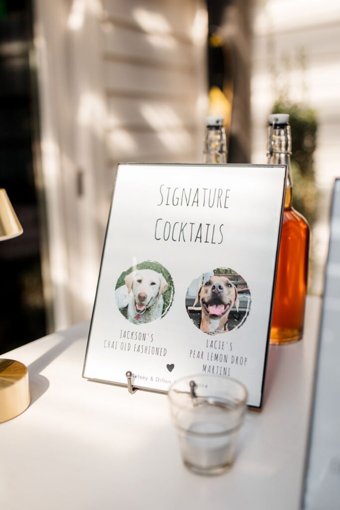 Tips for creating signature cocktail for wedding and sign