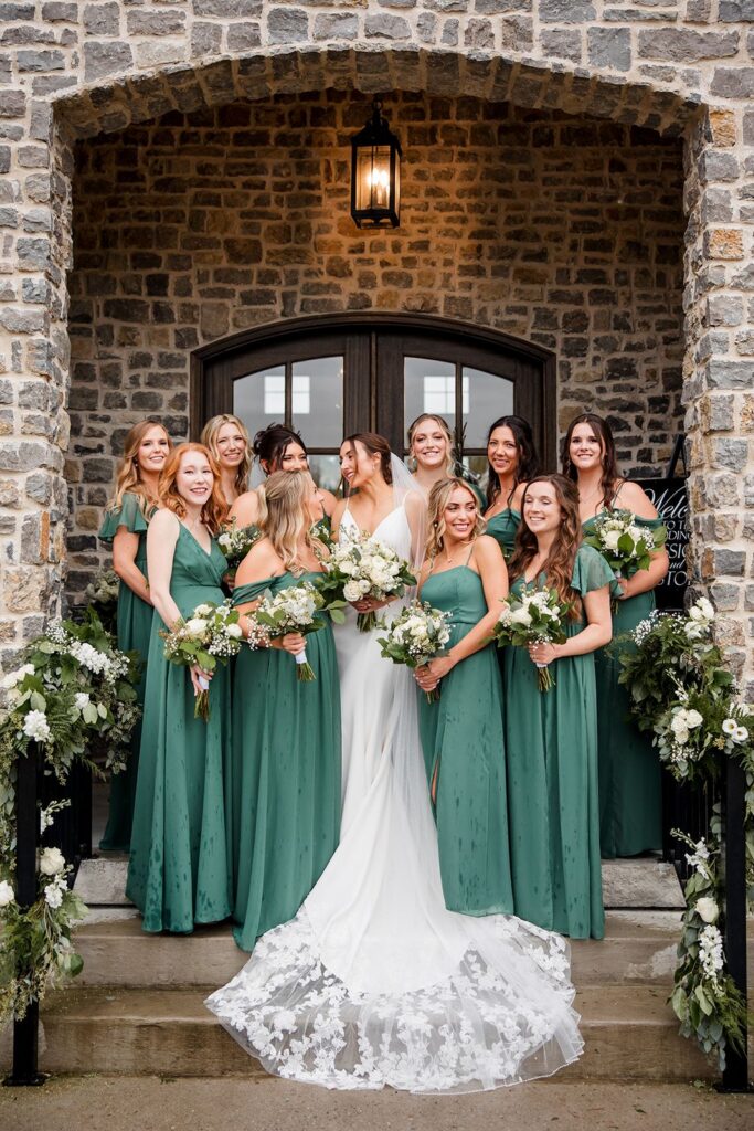 Choosing bridal party attire bridesmaids dresses