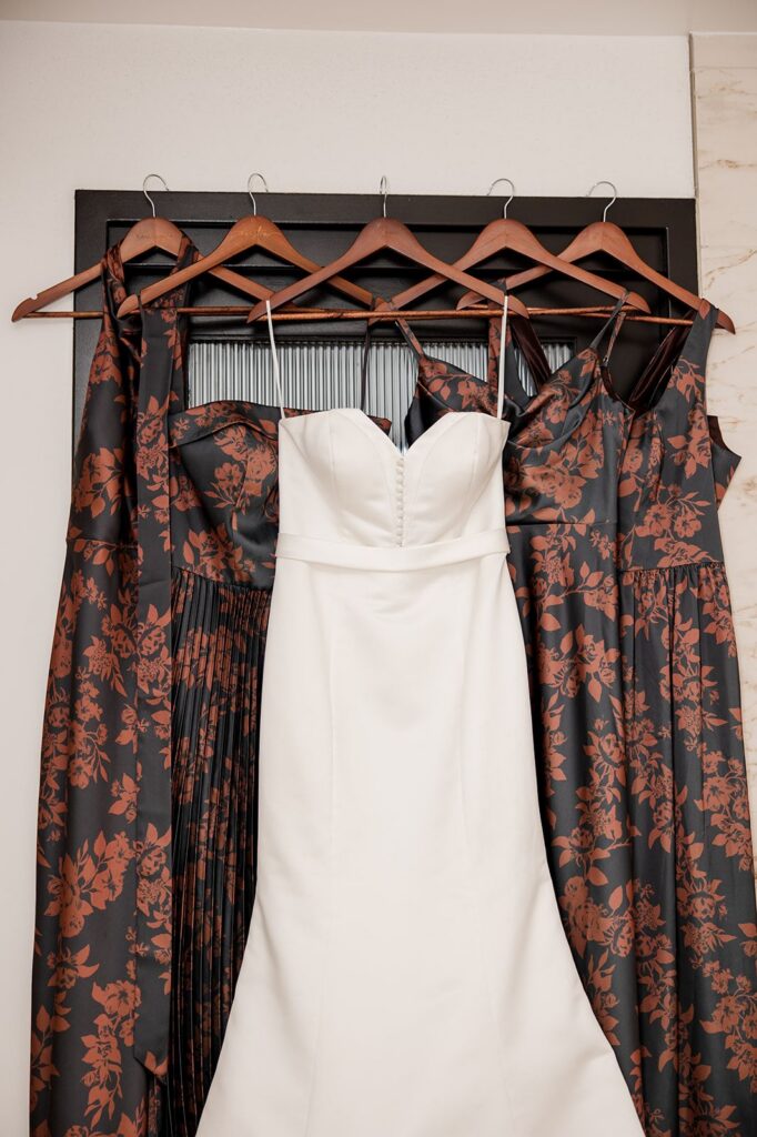 Bride's and bridesmaids dresses