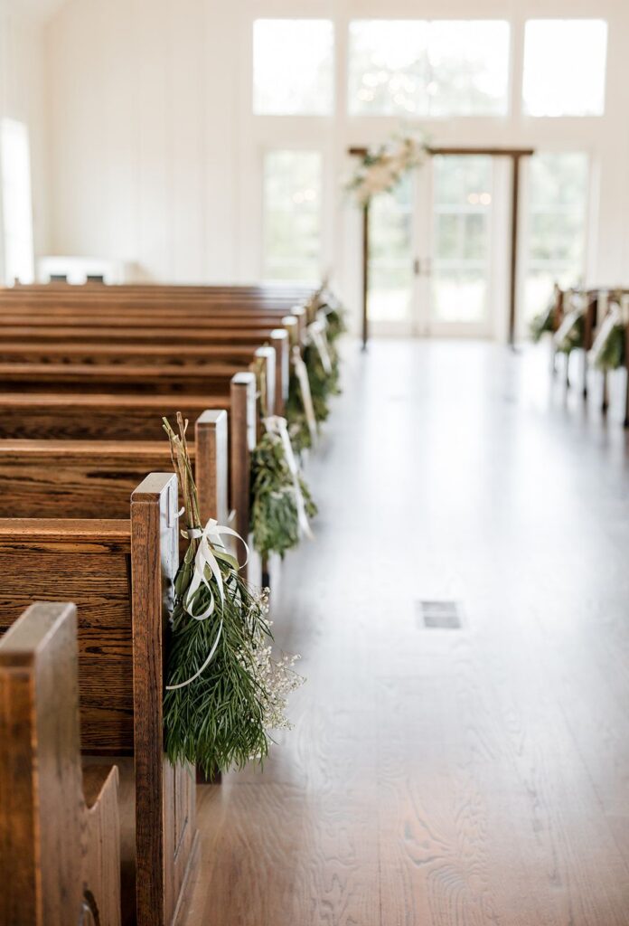 Wedding ceremony aisle