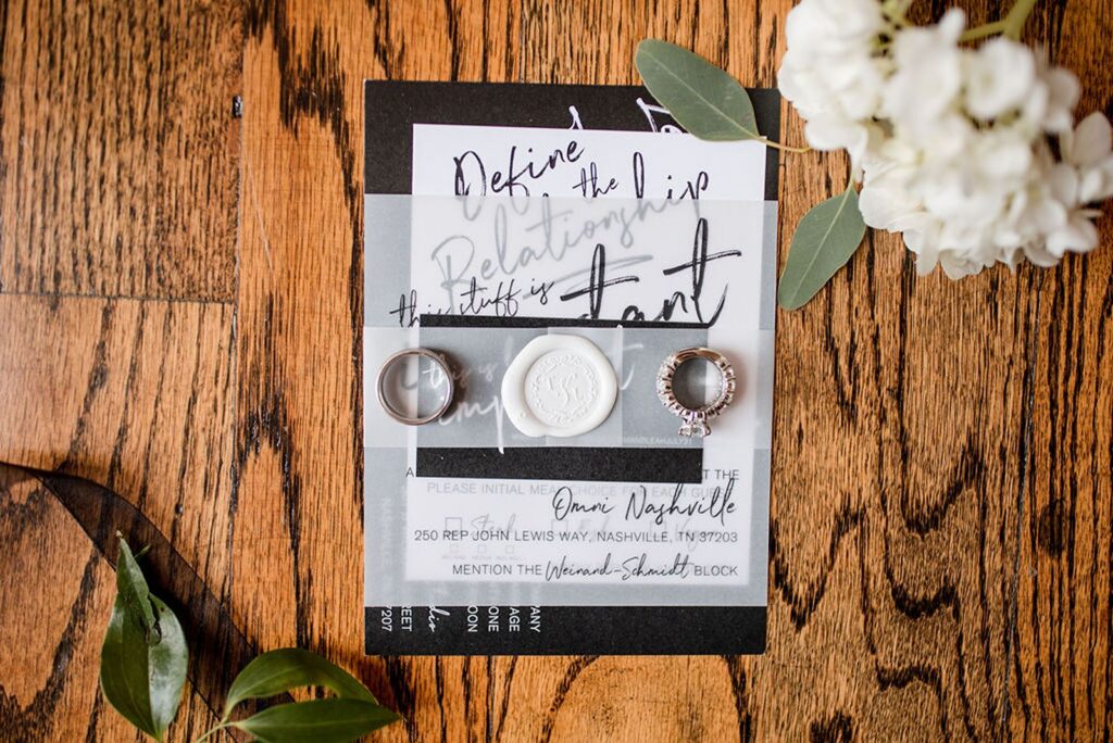 Wedding day prints flat lay