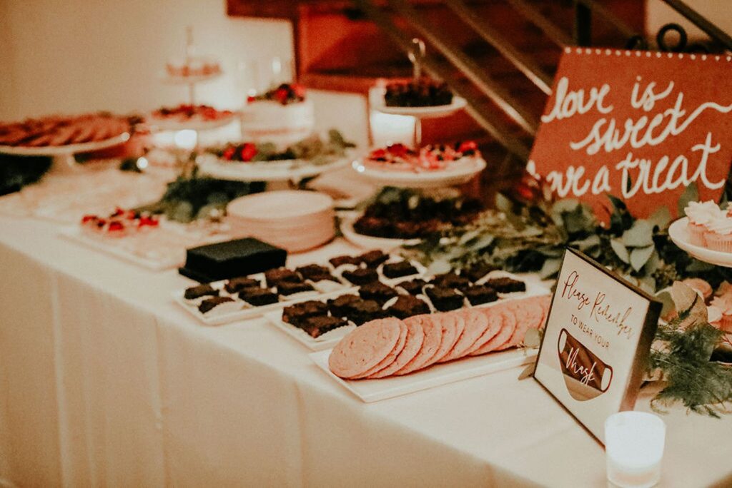 wedding cookie table display