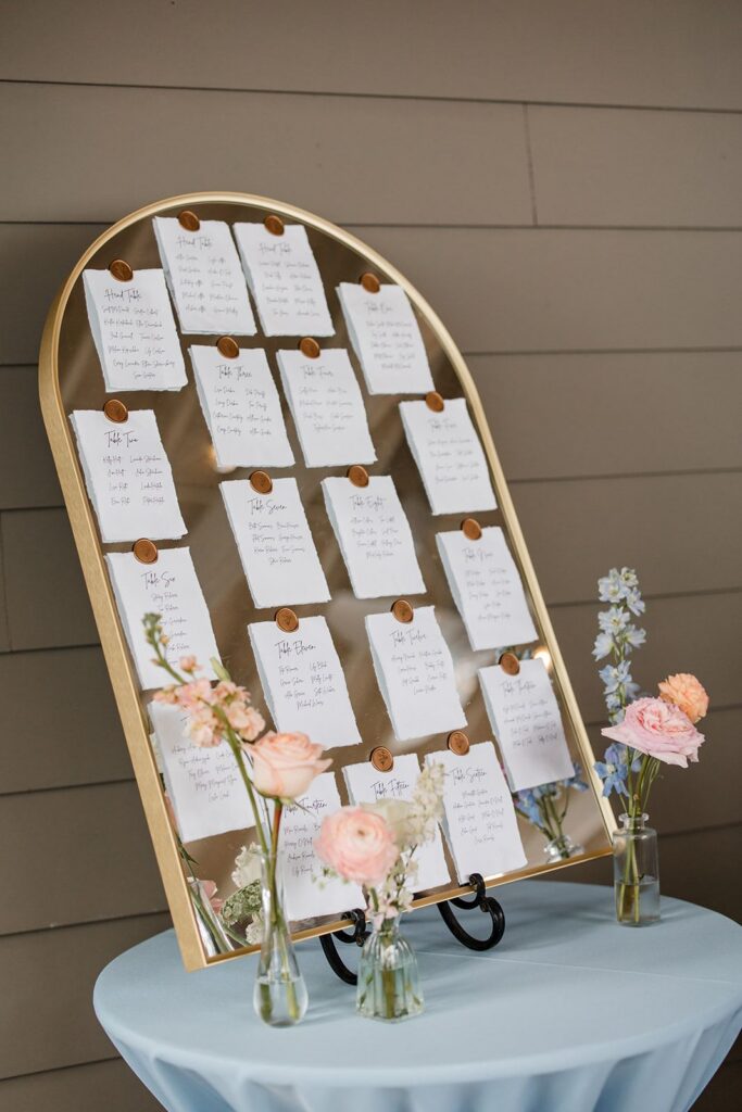Wedding seating chart