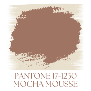 PANTONE 17-1230 color of the year 2025 mocha mousse